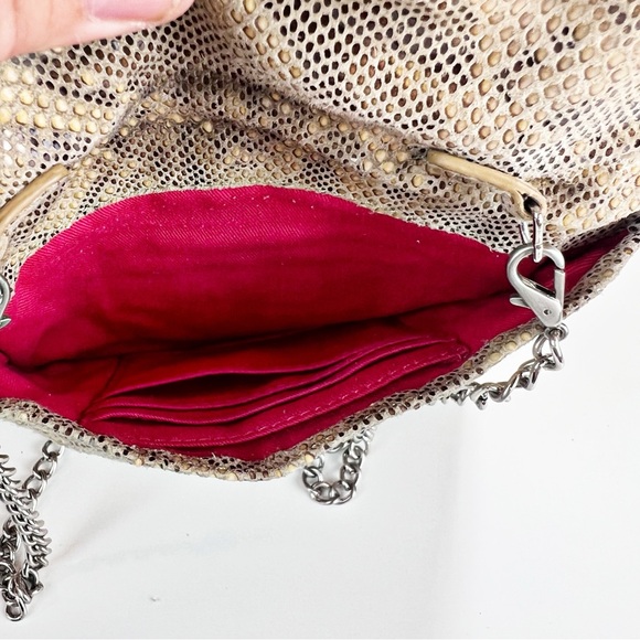 HOBO INTERNATIONAL Zara Diamond Snake Clutch with Removable Chain Strap - Picture 6 of 10